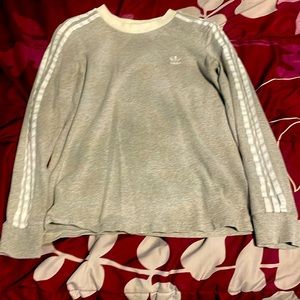 Grey adidas long sleeved shirt